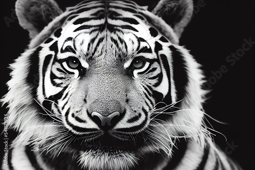 AI Generated Tiger Close up