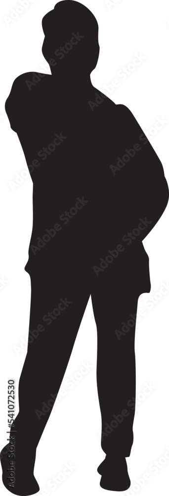 silhouette of a hip-hop dancer silhouette of a hip-hop dancer