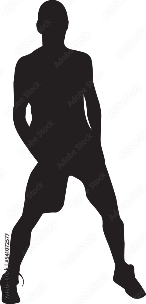 silhouette of a hip-hop dancer silhouette of a hip-hop dancer