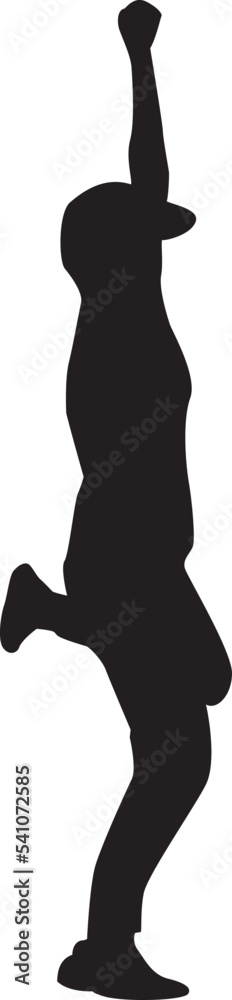 silhouette of a hip-hop dancer silhouette of a hip-hop dancer