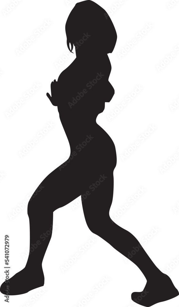 silhouette of a hip-hop dancer silhouette of a hip-hop dancer