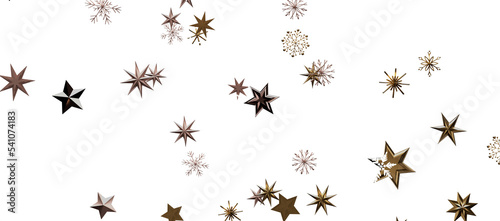 Christmas Card - Snowflakes Of Paper In Frame