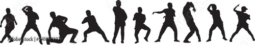 silhouette of a hip-hop dancer