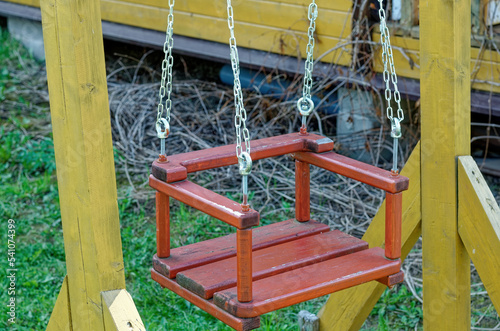old swing in the village