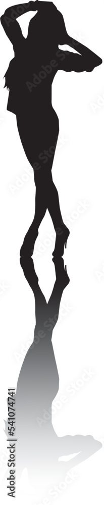 silhouette of a hip-hop dancer silhouette of a hip-hop dancer