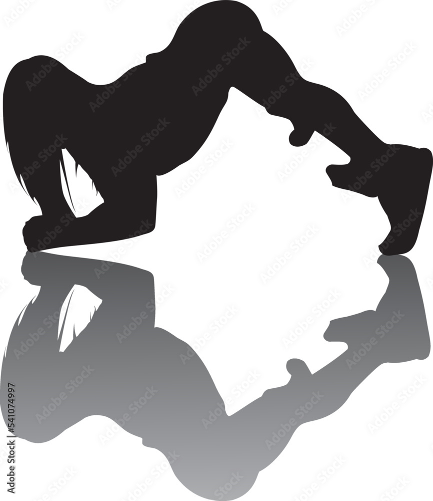silhouette of a hip-hop dancer