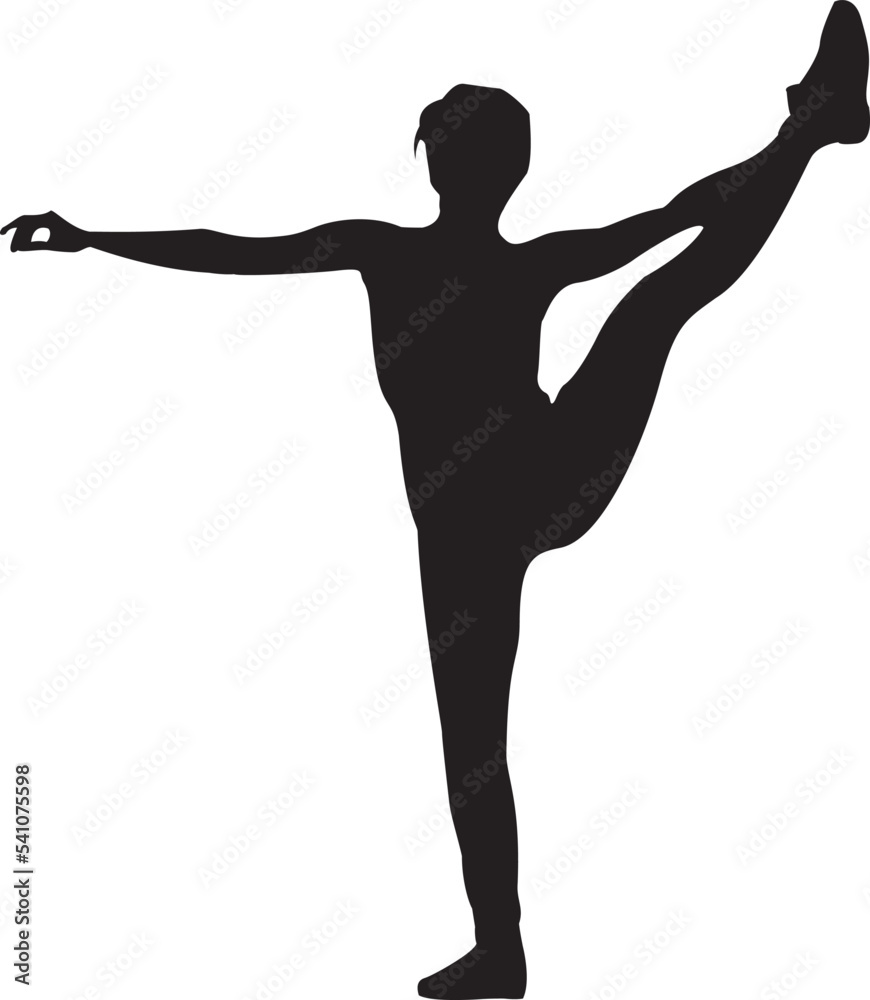 silhouette of a hip-hop dancer