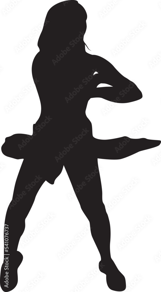 silhouette of a dancing person