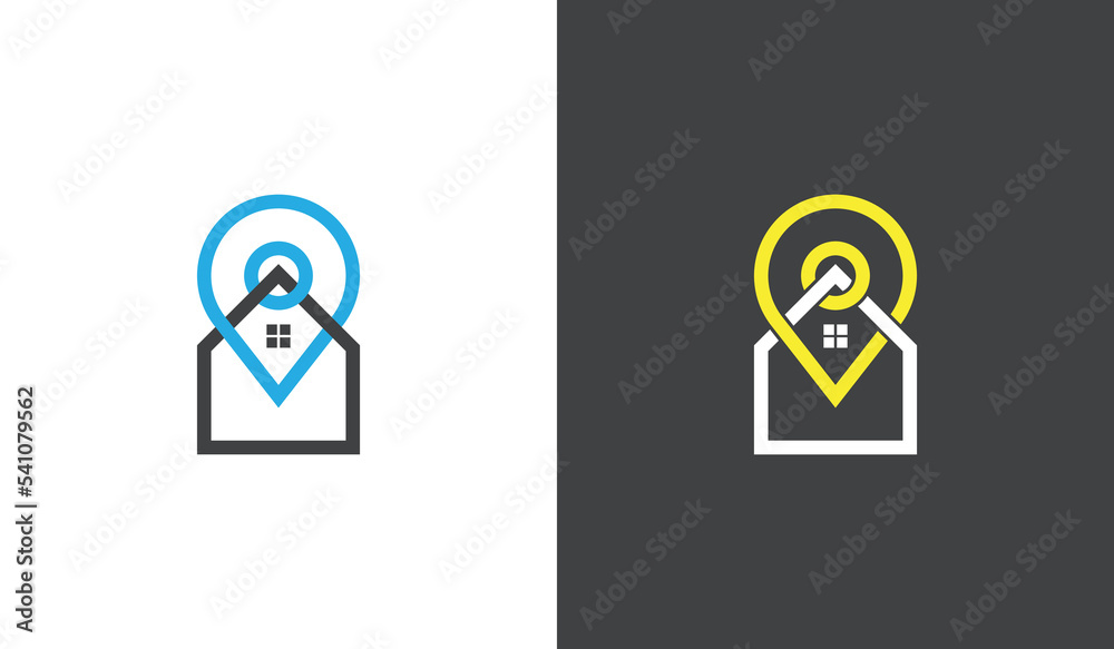 Home Pin Location Logo Concept sign icon symbol Element Design. Realtor, Mortgage, Real Estate Logotype. Vector illustration template Home Pin Location Logo Concept sign icon symbol Element Design. Realtor, Mortgage, Real Estate Logotype. Vector illustration template
