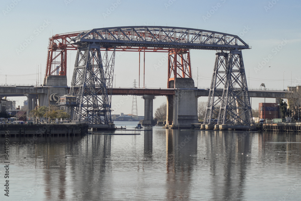 bridge over the river, Puente Nicolas Avellaneda, Riachuelo, Buenos Aires
