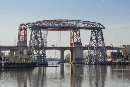 bridge over the river, Puente Nicolas Avellaneda, Riachuelo, Buenos Aires