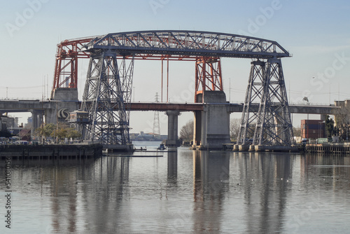 bridge over the river, Puente Nicolas Avellaneda, Riachuelo, Buenos Aires © Marcos