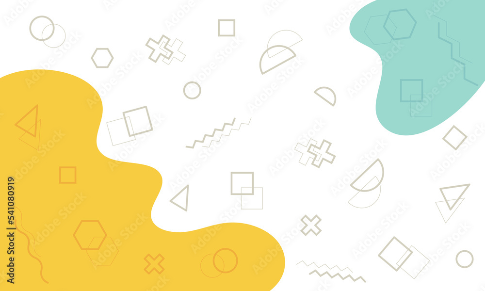 Abstract background texture design, bright poster, banner yellow background, pink and blue stripes and shapes. Illustration Abstract background texture design, bright poster, banner yellow background, pink and blue stripes and shapes. Illustration