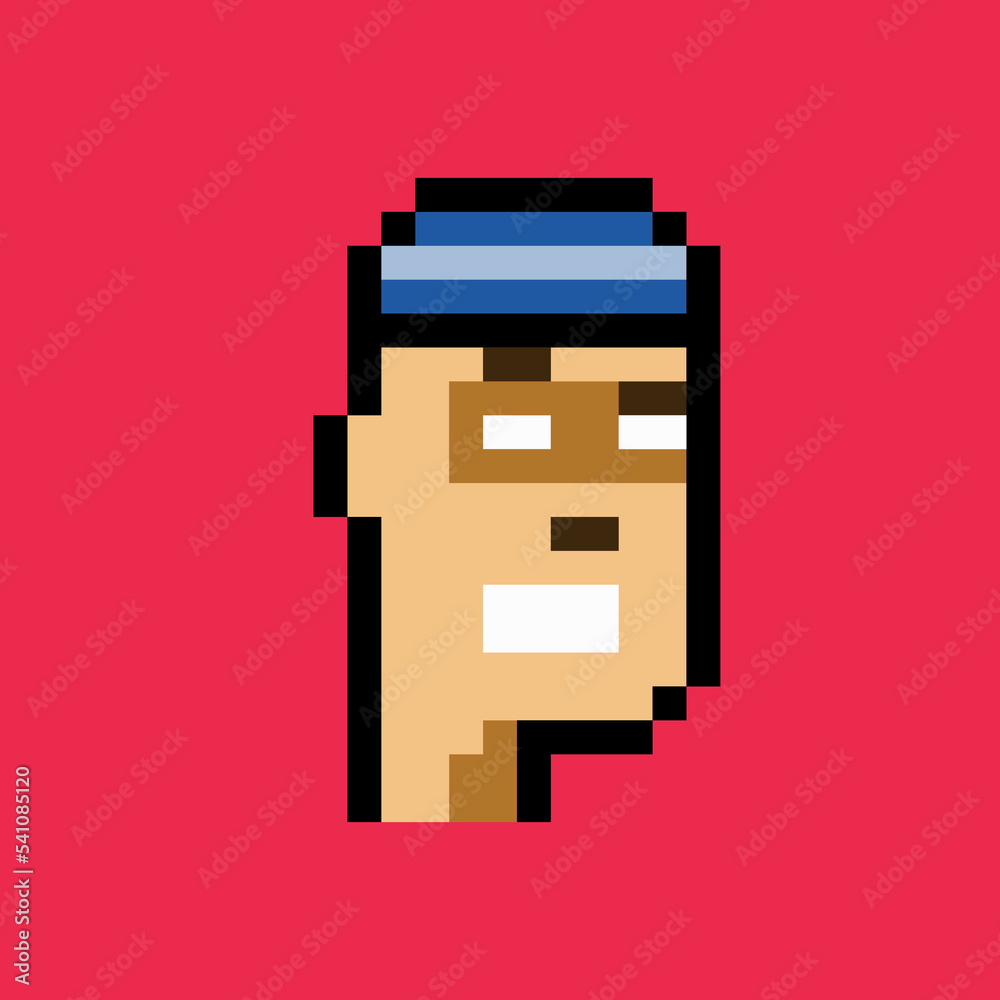 pixel men with different objects on their heads 2 pixel men with different objects on their heads 2