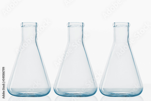laboratory flasks, glass jars, laboratory, white background, transparent glass, chemistry, medicine, laboratory, pharmaceuticals