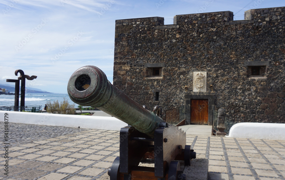 An old canon in Puerto de la Cruz, Tenerife, Canary Islands, Spain