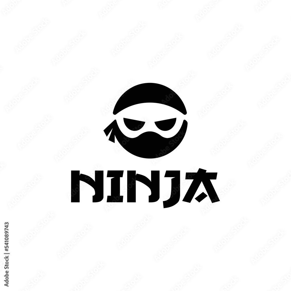 Ninja simple logo. Ninja simple logo.