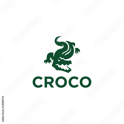 Crocodile logo vector.