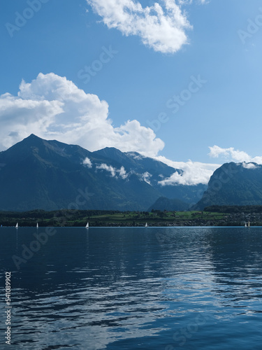 lake and mountains