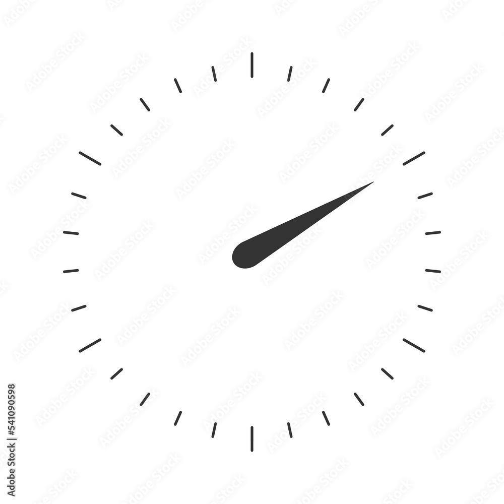 Round 360 degree measuring scale with arrow. Template of barometer, manometer, compass, pressure or level meter tool isolated on white background. Vector graphic illustration Round 360 degree measuring scale with arrow. Template of barometer, manometer, compass, pressure or level meter tool isolated on white background. Vector graphic illustration