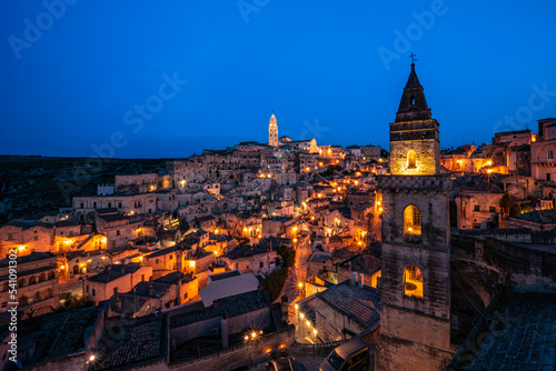 Matera in notturna