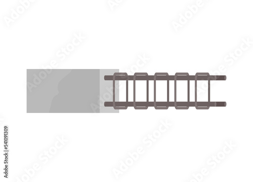 Reinforced concrete. Simple flat illustration.