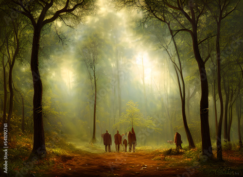 Landscape Tree People Morning Autumn Nature Walking Silhouette Trees Dark Sunset Person Path Dog Fog Winter Park Leaves Couple Walk Woods Fall Forest Woman Road