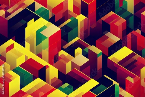 Abstract urban colorful seamless pattern.