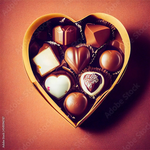 Heart shaped box of chocolates