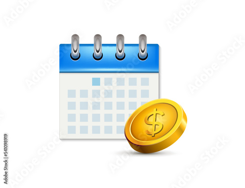 Subscription pay calendar fee annual button. Membership subscription bank money pricing salary automatic pay.