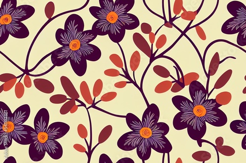 cute small flower seamless pattern on background © 2rogan