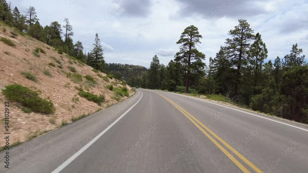 Driving Plate Bryce Canyon Scenic Drive Southbound Multicam Set 11 Rear View Utah Southwest USA