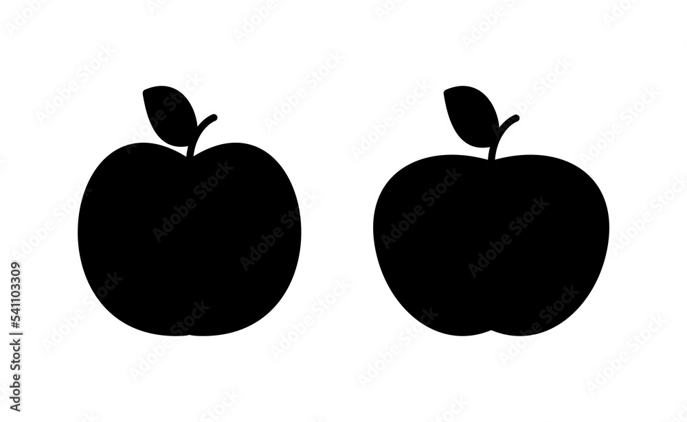 Apple icon vector for web and mobile app. Apple sign and symbols for web design. Apple icon vector for web and mobile app. Apple sign and symbols for web design.