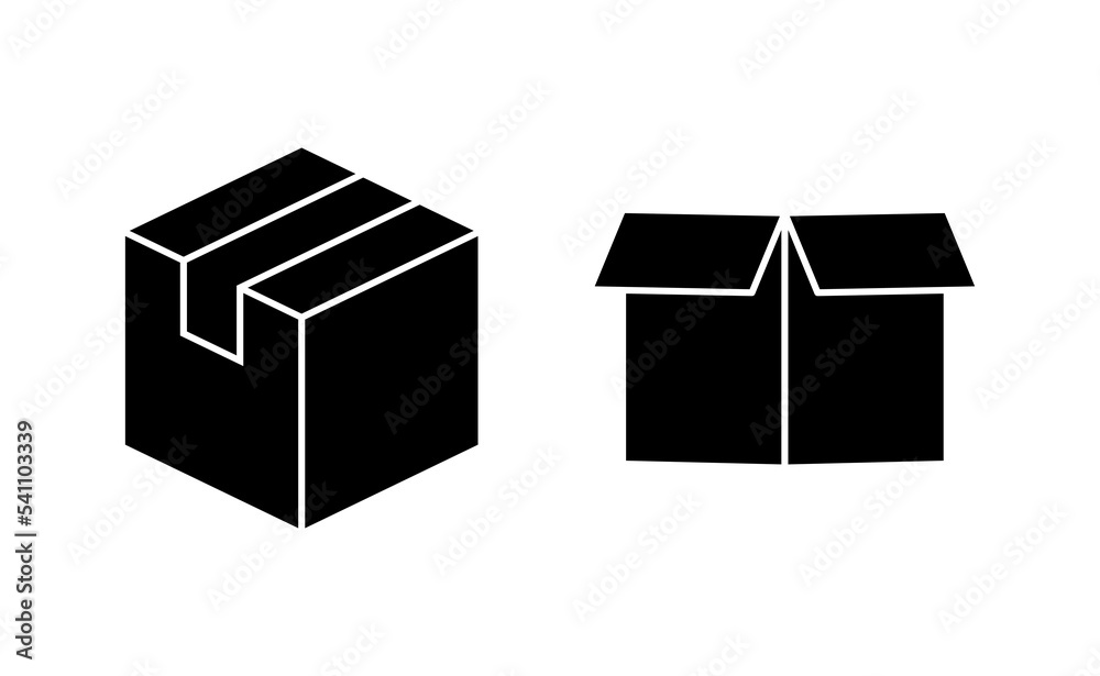 Box icon vector for web and mobile app. box sign and symbol, parcel, package Box icon vector for web and mobile app. box sign and symbol, parcel, package