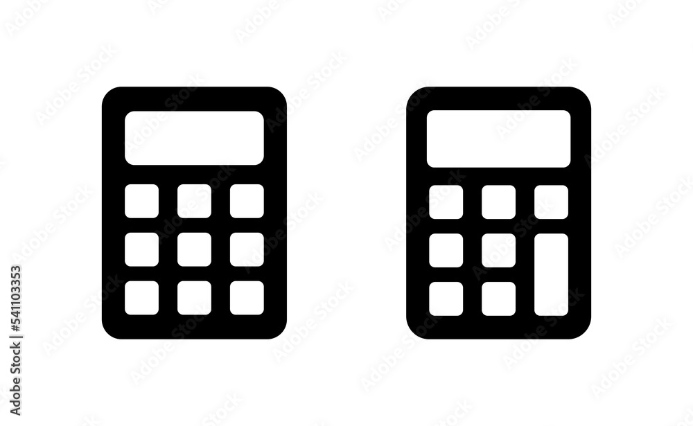 Calculator icon vector for web and mobile app. Accounting calculator sign and symbol. Calculator icon vector for web and mobile app. Accounting calculator sign and symbol.