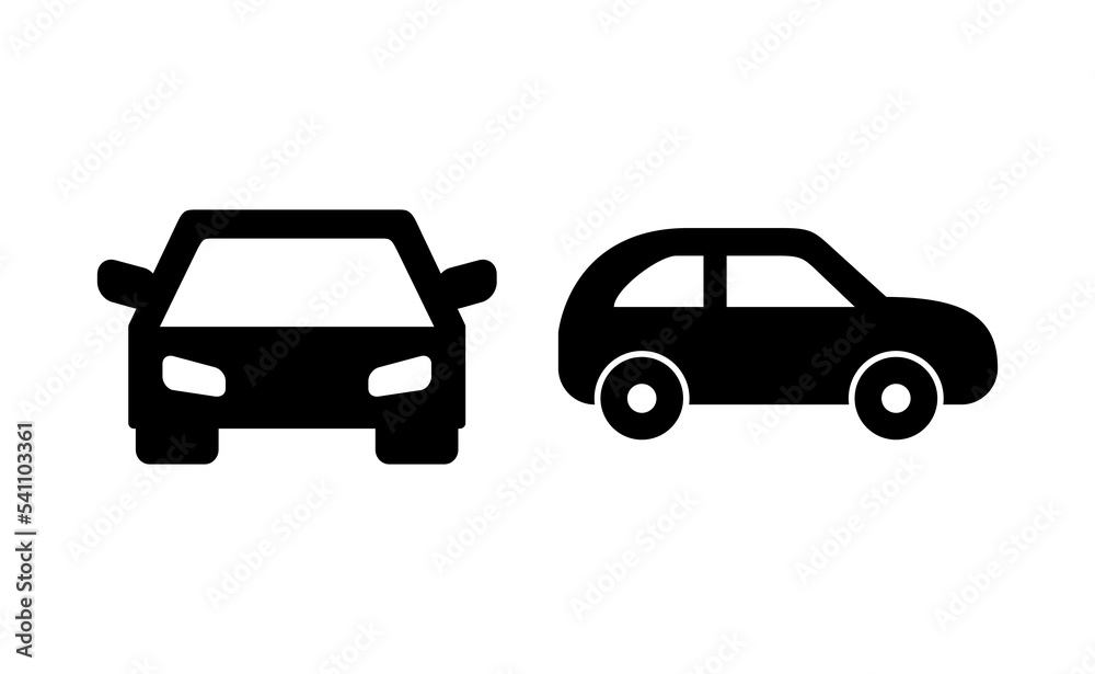 Car icon vector for web and mobile app. car sign and symbol. small sedan