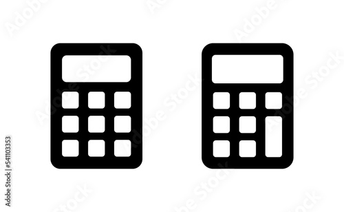 Calculator icon vector for web and mobile app. Accounting calculator sign and symbol.