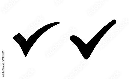 Check mark icon vector for web and mobile app. Tick mark sign and symbol