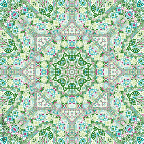 Abstract seamless pattern with geometric elements structure.