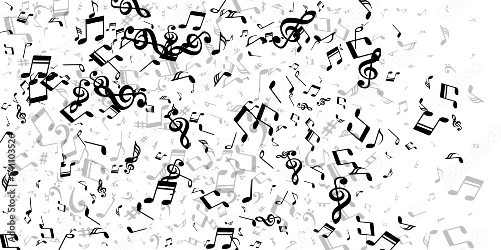 Musical note icons vector wallpaper. Sound Musical note icons vector wallpaper. Sound