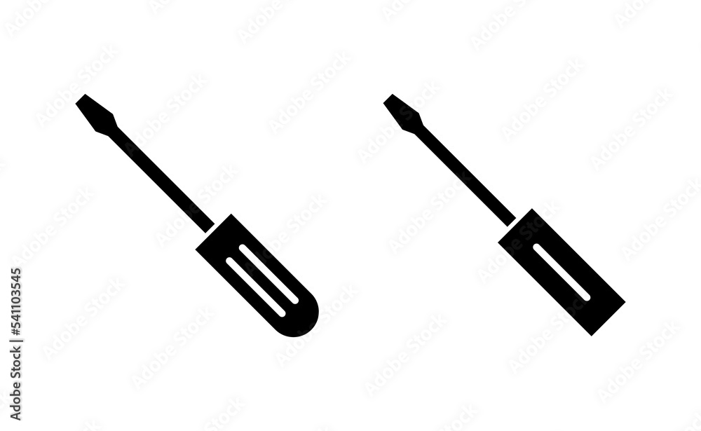 Screwdriver icon vector for web and mobile app. tools sign and symbol