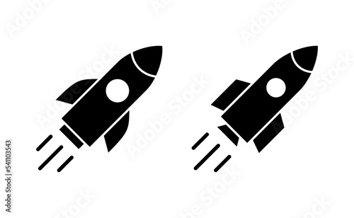Rocket icon vector for web and mobile app. Startup sign and symbol. rocket launcher icon