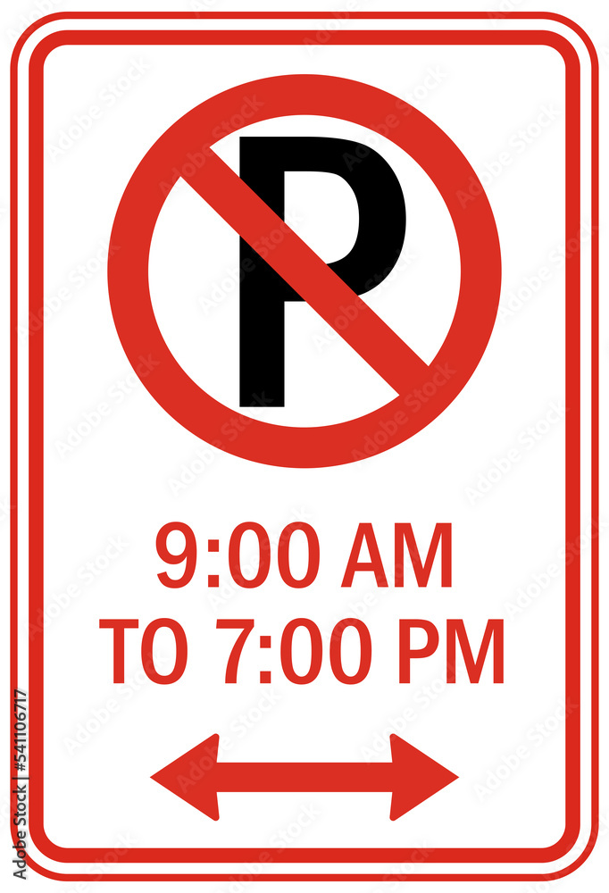 Limited time parkinig sign no parking set Limited time parkinig sign no parking set