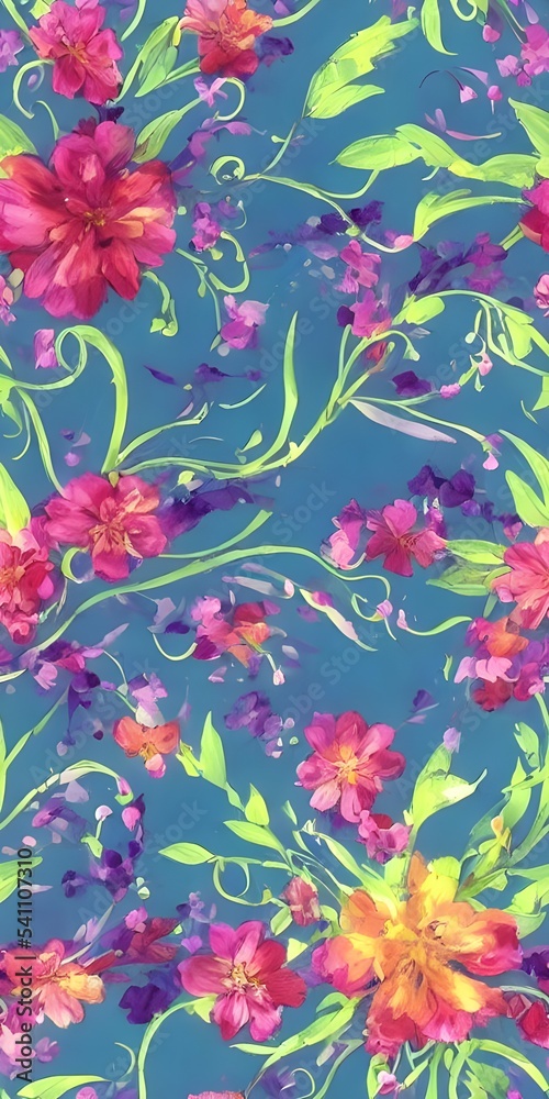 The blooming flowers are a beautiful sight to see. The different colors of the petals stand out against the green leaves and stem. The illustration is simple, but effective in conveying the message of The blooming flowers are a beautiful sight to see. The different colors of the petals stand out against the green leaves and stem. The illustration is simple, but effective in conveying the message of