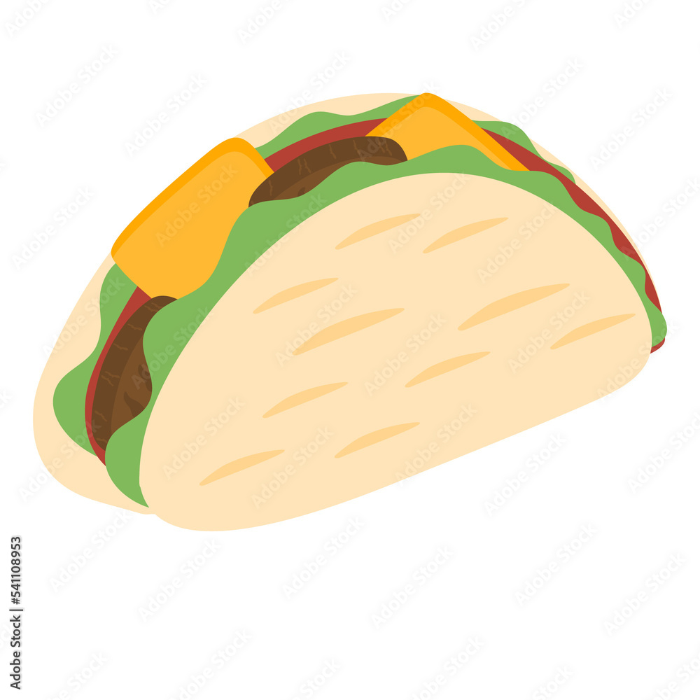 Tacos with meat and vegetables Tacos with meat and vegetables