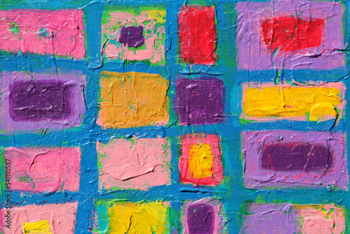 Texture, background and colorful Image of an original Abstract Painting