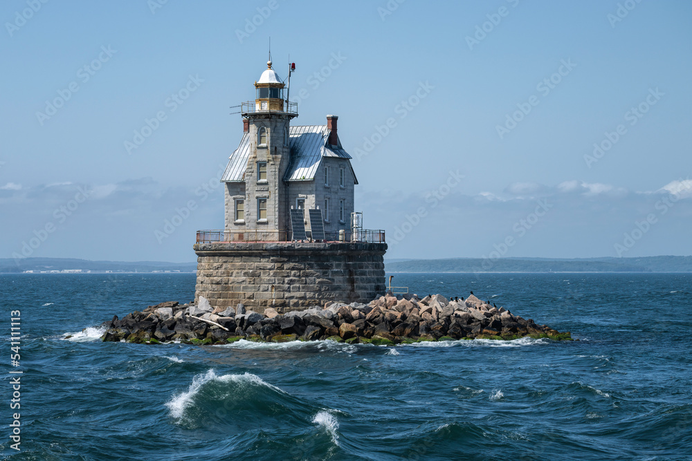 Race Rock Lighthouse located near Fishers Island, New York