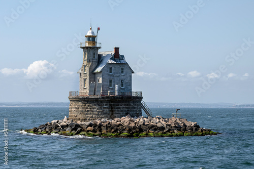 Race Rock Lighthouse located near Fishers Island, New York