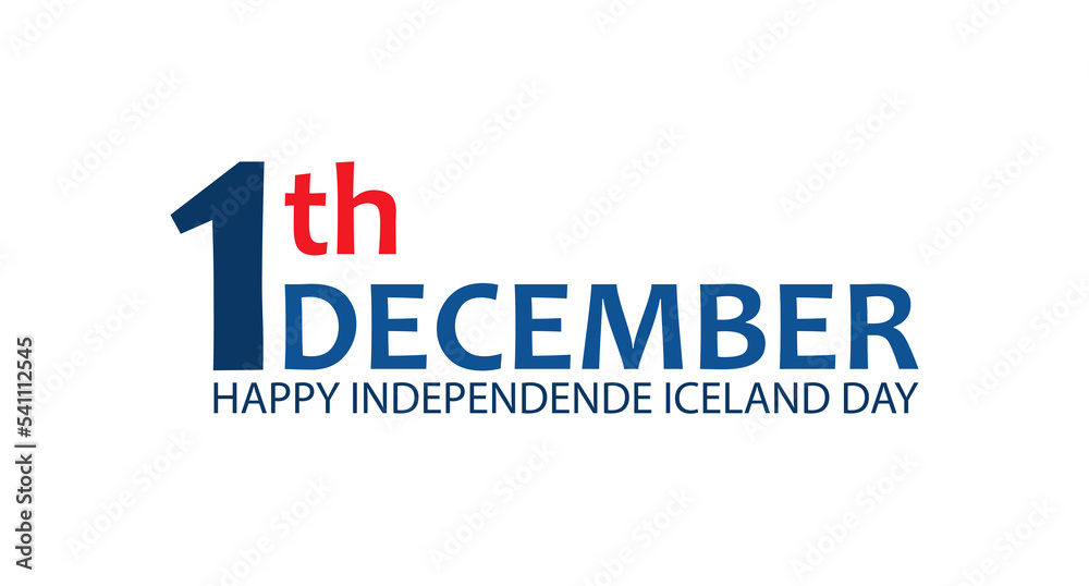 Iceland Independence Day Banner. Happy national holiday