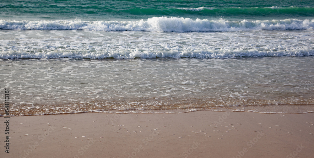 Seashore with small waves Seashore with small waves